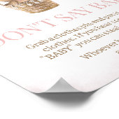 我々は明らかに待つことができピンクベアはベビー ポスター (角)