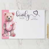 我々は明らかに待つ水の色ベビーシャワー ペーパーパッド (インサイチュ)