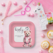 我々は明らかに待つ水の色ベビーシャワー ペーパープレート (パーティー)