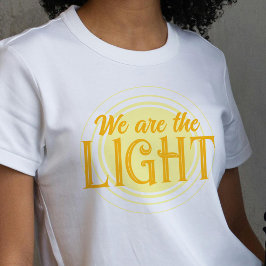 我々は明るいオレンジと黄色の太陽である Tシャツ