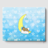 我々は星の男の子の赤ん坊のシャワーのエスニックを願った ゲストブック (裏面)