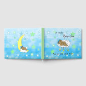 我々は星の男の子の赤ん坊のシャワーのエスニックを願った ゲストブック (全面)