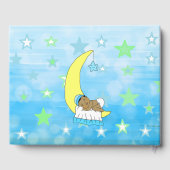 我々は星の男の子の赤ん坊のシャワーのエスニックを願った ゲストブック (裏面)