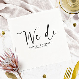 我々は書モダン道を結婚する スタンダードカクテルナプキン