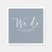 我々は書モダン道を結婚する スタンダードカクテルナプキン (正面)