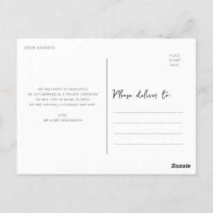 我々は書道の発表結婚を駆け落とした ポストカード