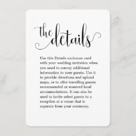 我々は書道の結婚詳細 エンクロージャーカード