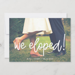 我々は書道モダンの写結婚真カードを落とした 案内状