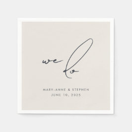 我々は書道結モダン婚会を行う スタンダードカクテルナプキン