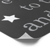 "我々は月とバックにあなたを愛する"プリント ポスター (角)