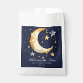 我々は月のグリッター男の子のシャワー上にある フェイバーバッグ (正面)