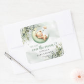 我々は月のテディベア男女兼用を越えている スクエアシール (封筒)