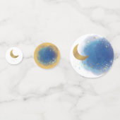 我々は月のベビーシャワープレート コンフェッティ (正面)