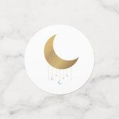 我々は月のベビーシャワープレート コンフェッティ (スモール正面)