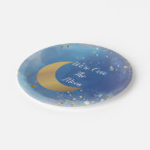 我々は月のベビーシャワープレート ペーパープレート (アングル)