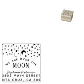 我々は月のベビーシャワー差出人住所 ラバースタンプ (押印)