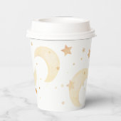 "我々は月の上にある"赤ちゃんシャワー紙カップ 紙コップ (裏面)