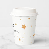 "我々は月の上にある"赤ちゃんシャワー紙カップ 紙コップ (左)