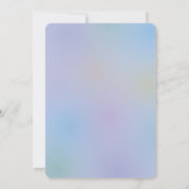 我々は月の小さなバニーの女の子の赤ちゃんシャワー上にある 招待状 (裏面)