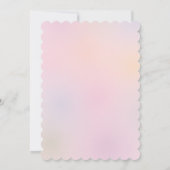 我々は月の小さなバニーの女の子の赤ちゃんシャワー上にある 招待状 (裏面)