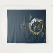 我々は月の海軍と金ゴールドムーンパンパの上にいる タペストリー (正面(横))