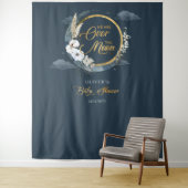 我々は月の海軍と金ゴールドムーンパンパの上にいる タペストリー (インサイチュ)