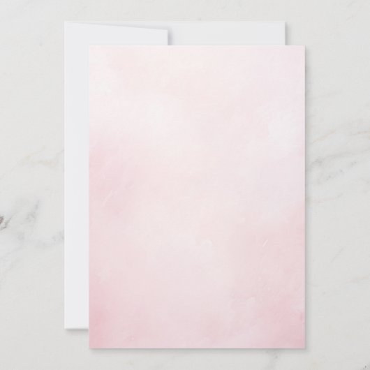 我々は月女の子の赤ちゃんシャワー招待状 招待状 (裏面)