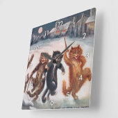 我々は朝まで家に帰らない、ルイス・ワーイン スクエア壁時計 (傾斜)