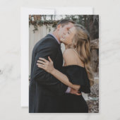 我々は未だ誓いを立てエレガントる記念撮影 招待状 (裏面)