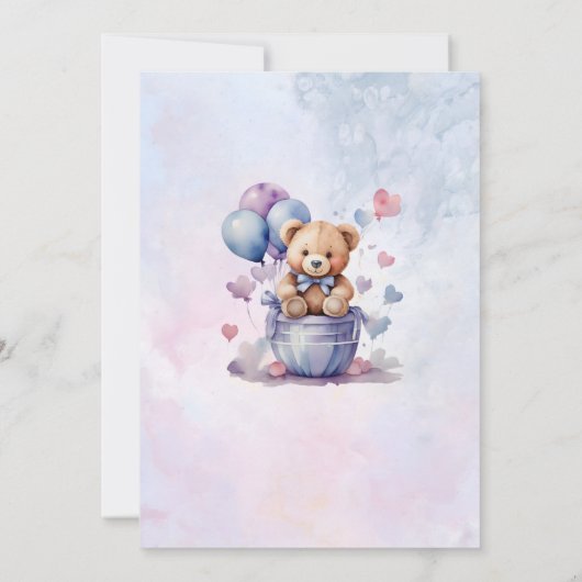 我々は本当に待つことができる男の赤ちゃんシャワー招待状 招待状 (裏面)