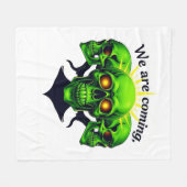 我々は来ある:一つのデザインの力と恐怖 フリースブランケット (正面(横))