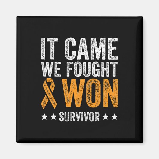 我々は来戦い、白血病認識度Surviを獲得した マグネット (正面)