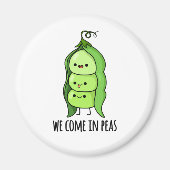 我々は来Peasピーおもしろいプンで マグネット (正面)