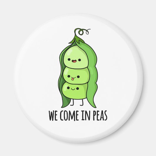 我々は来Peasピーおもしろいプンで マグネット (正面)