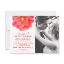 我々は椿結婚した赤の結婚式を行った