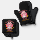 我々は毛皮のベビーをペットの人間にする 鍋つかみ&鍋敷きセット (正面/裏面)