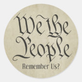 我々は民だ！ ラウンドシール (正面)