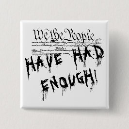 我々は民!!。政治抗議ボタン 缶バッジ