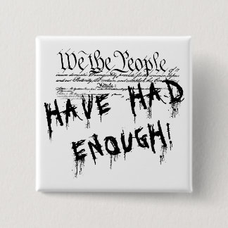 我々は民!!。政治抗議ボタン 缶バッジ