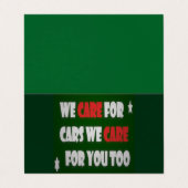 我々は気に車に行く 名刺 (外部フラット)