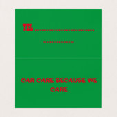 我々は気に車に行く 名刺 (内部フラット)