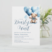 我々は気球の赤ちゃんシャワーを待つことができる 招待状 (スタンド正面)