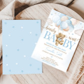 我々は気球の赤ちゃんシャワーを待つことができる 招待状