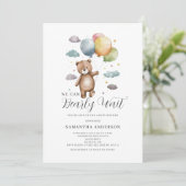 我々は気球の赤ちゃんシャワーを待つことができる 招待状 (スタンド正面)