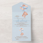 我々は水の色のクマを待つことができる オールインワン招待状 (内側)