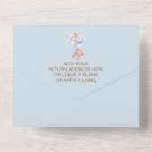 我々は水の色のクマを待つことができる オールインワン招待状 (裏面)