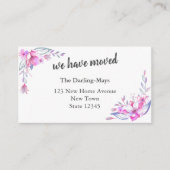 我々は水の色のフローラ新しいアドレスを移動 エンクロージャーカード (正面)