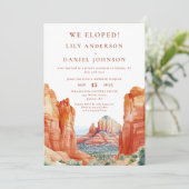 我々は水の色の砂漠の赤い岩の駆け落ち 招待状 (スタンド正面)