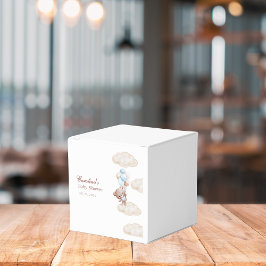 我々は水の色の青い赤ちゃんシャワーを待つことができる フェイバーボックス