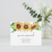 我々は水の色ひまわり移動 案内ポストカード (スタンド正面)